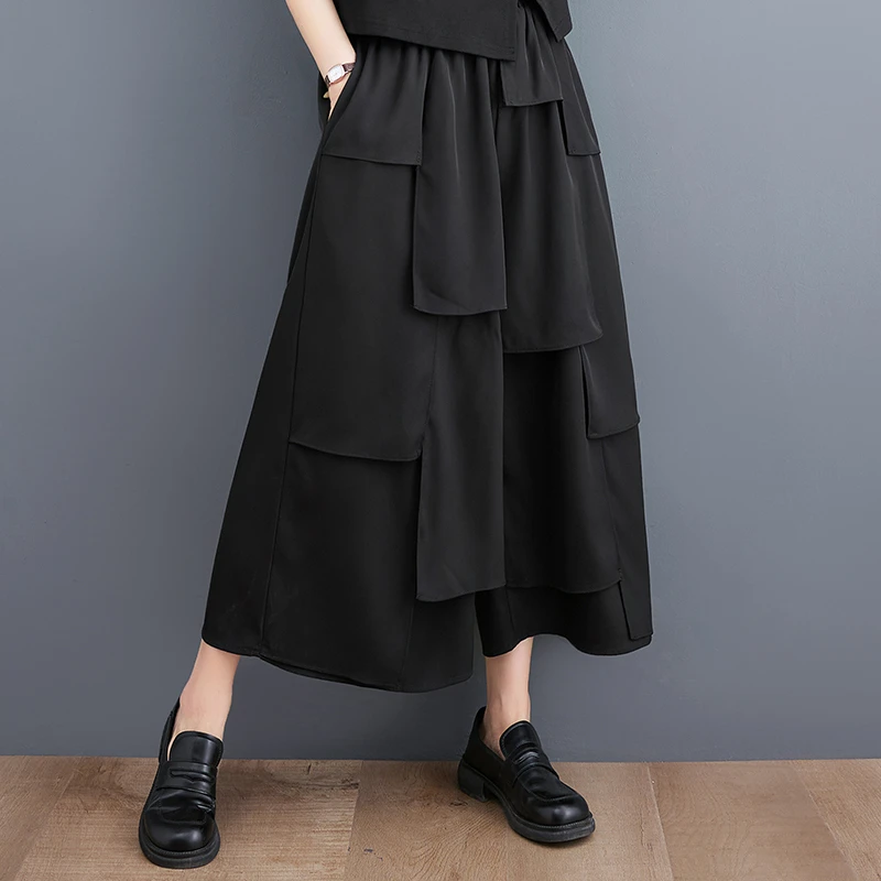 3688 Casual High Waisted Wide Leg Pants 2023 Summer Women New Arrival Patchwork Wind Pleated Black Loose Pants
3688 Casual High Waisted Wide Leg Pants 2023 Summer Women New Arrival Patchwork Wind Pleated Black Loose Pants