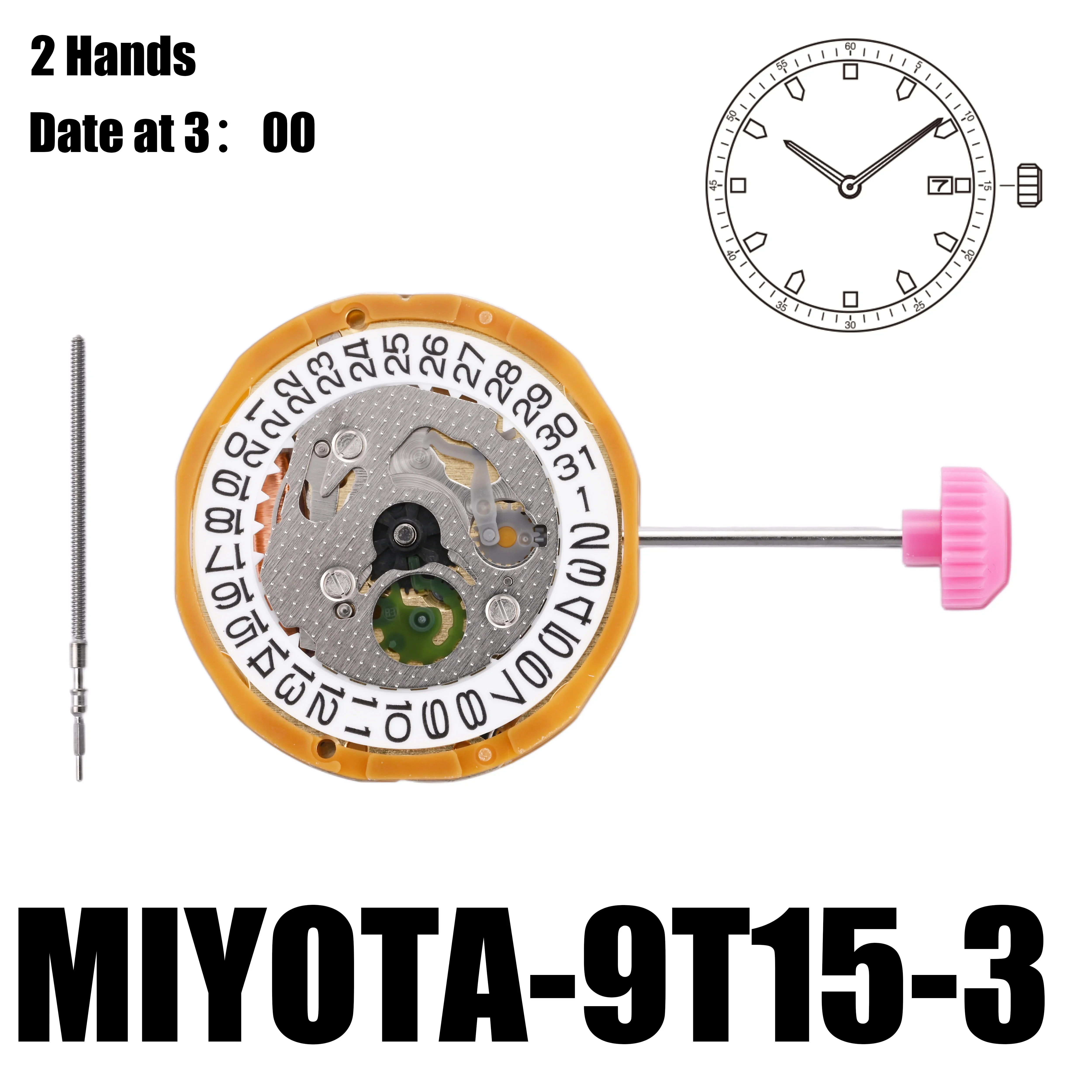 Сверхтонкое движение Miyota 9T15, движение 9T15, 2 стрелки, дата 3:00. Идеально подходит для дизайна с ультратонким профилем.
Сверхтонкое движение Miyota 9T15, движение 9T15, 2 стрелки, дата 3:00. Идеально подходит для дизайна с ультратонким профилем.