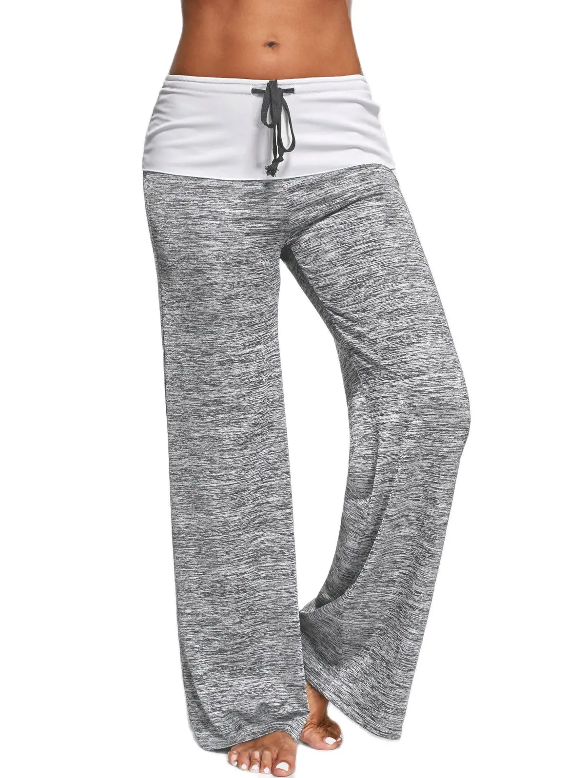 Women Fashion Wide Leg Patchwork Leggings Causal Dancing Loose Long Pant Waist Drawstring Ladies Elasticed Pants Yoga Sportwear 
Women Fashion Wide Leg Patchwork Leggings Causal Dancing Loose Long Pant Waist Drawstring Ladies Elasticed Pants Yoga Sportwear