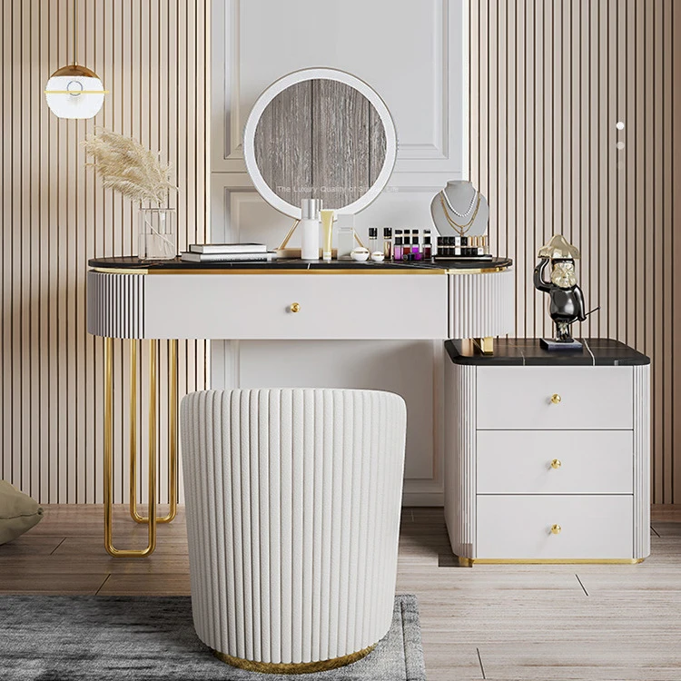 

Modern Bedroom Furniture Makeup Vanities With Mirror And Drawer For Storage And Makeup Dressing Table