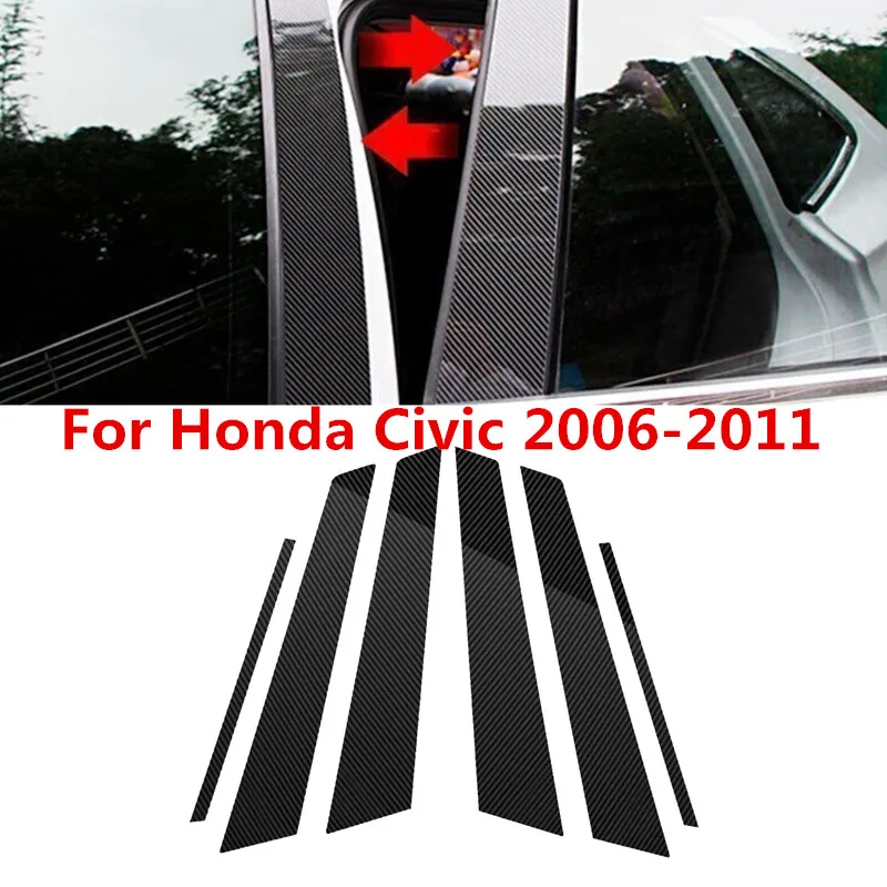 6 шт., отделка для окон и столбов из углеродного волокна для Honda Civic 2006, 2007, 2008, 2009, 2010, 2011
6 шт., отделка для окон и столбов из углеродного волокна для Honda Civic 2006, 2007, 2008, 2009, 2010, 2011