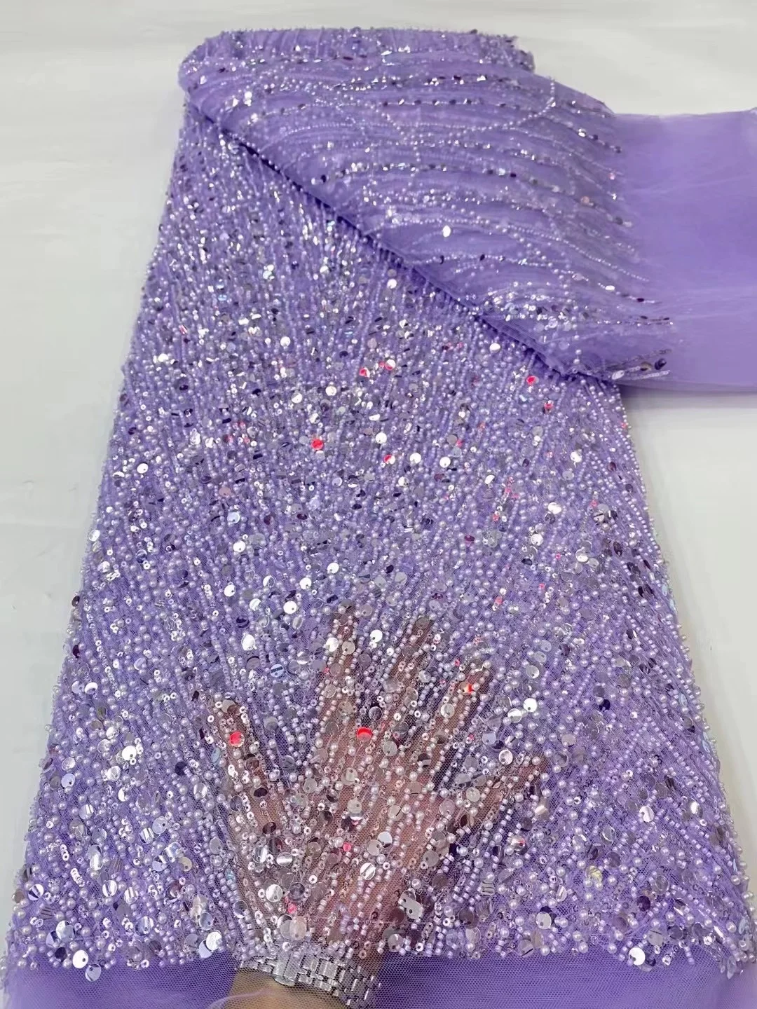 (5yards/pc) High grade bling bling African wedding tulle lace nice embroidered French net lace with tube beads sequins
(5yards/pc) High grade bling bling African wedding tulle lace nice embroidered French net lace with tube beads sequins