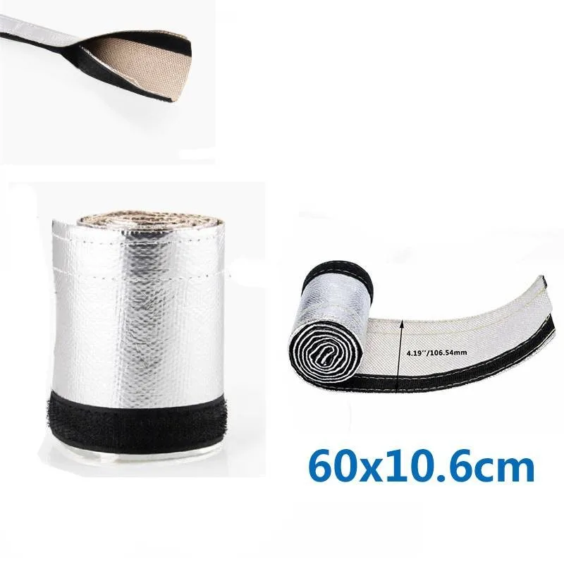 60X10.6cm Metallic Heat Shield Sleeves Car Thermal Insulated Wire Hose Cover Wrap Loom Tube Auto Accessories
60X10.6cm Metallic Heat Shield Sleeves Car Thermal Insulated Wire Hose Cover Wrap Loom Tube Auto Accessories