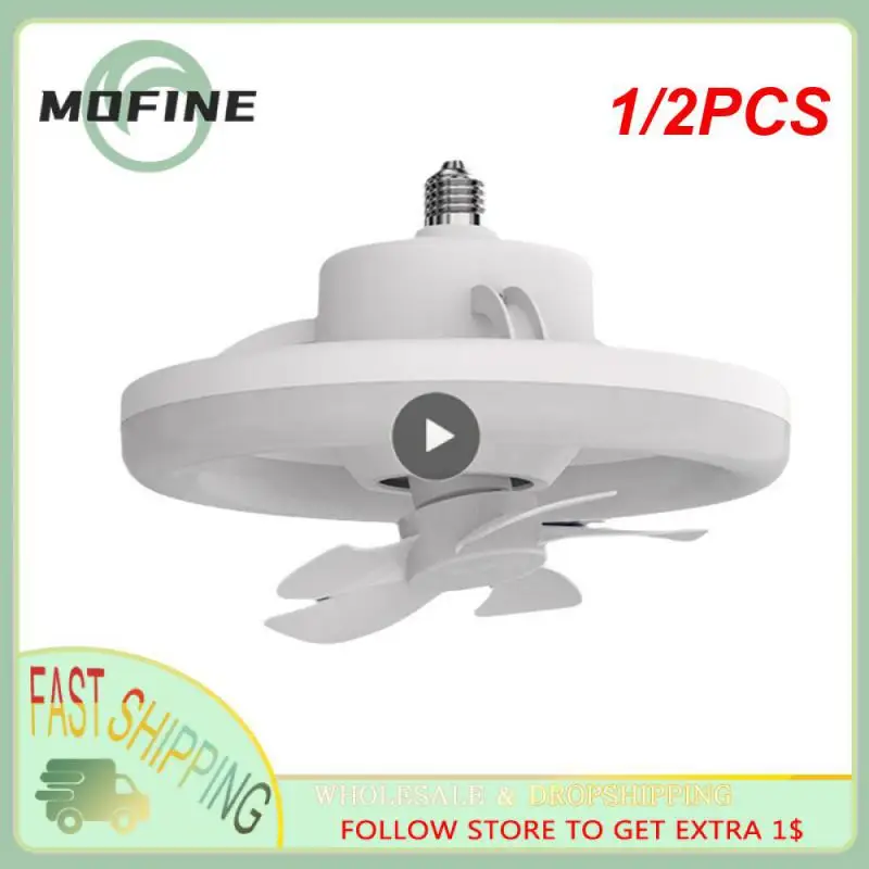 1/2PCS LED Fan Light 360° Rotation Ceiling Lamp E27 Ventilator Lamp Remote Control Cooling Fan Dimming Lighting for Living Room
1/2PCS LED Fan Light 360° Rotation Ceiling Lamp E27 Ventilator Lamp Remote Control Cooling Fan Dimming Lighting for Living Room