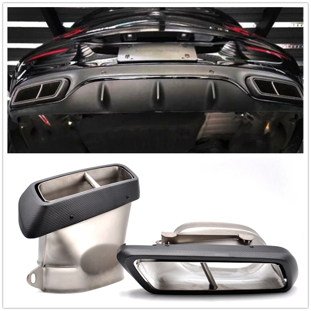 Carbon Fiber Tail Rear Exhaust Pipe Muffler Tips For Mercedes Benz W222 C217 R231 W205 W218 W212 C200 C300 C260 Stainless Steel
Carbon Fiber Tail Rear Exhaust Pipe Muffler Tips For Mercedes Benz W222 C217 R231 W205 W218 W212 C200 C300 C260 Stainless Steel