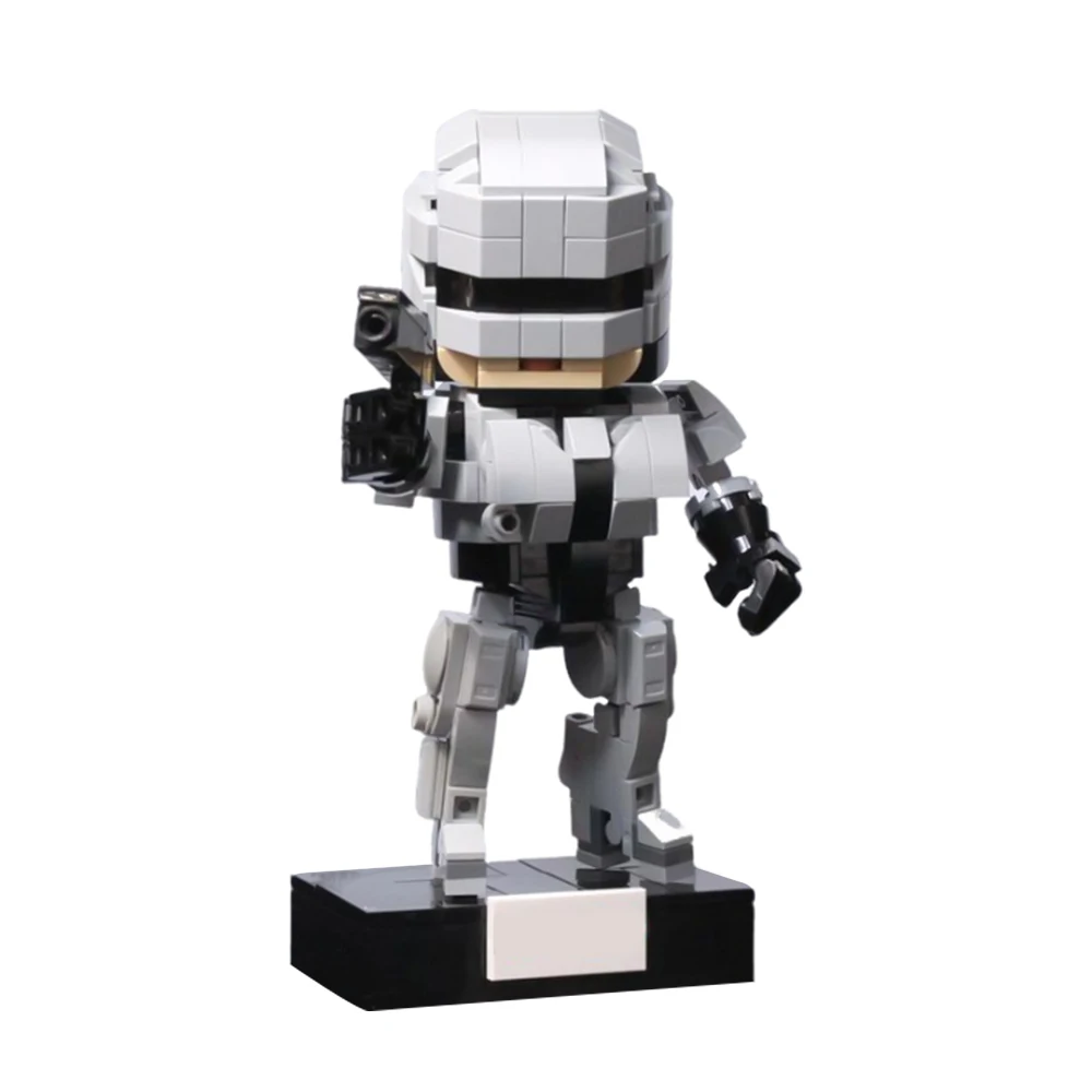 

349Pcs MOC Robocop Robot Bricks Model Action Movie Figure Robocop Mechanical War Police Building Block Educational Toys Gifts