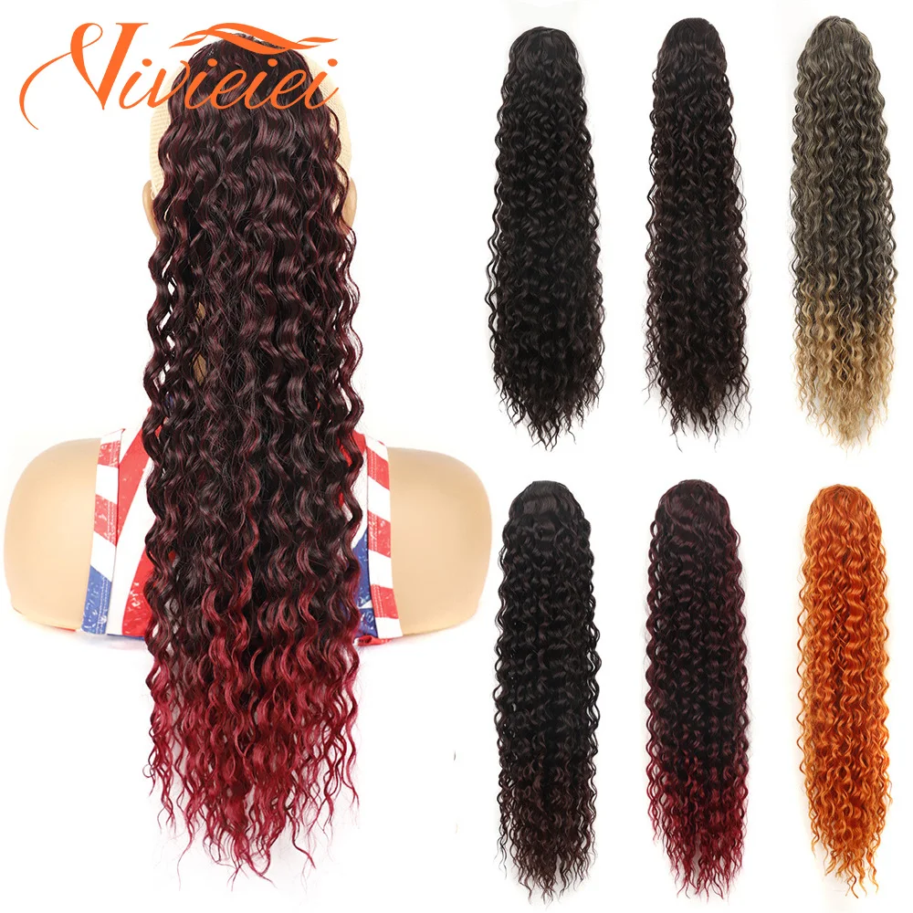 Synthetic Deep Wave Drawstring Ponytail for Women 22 Inch Curly Ponytail Hair Extensions Natural Black Clip In Thick Ponytail
Synthetic Deep Wave Drawstring Ponytail for Women 22 Inch Curly Ponytail Hair Extensions Natural Black Clip In Thick Ponytail