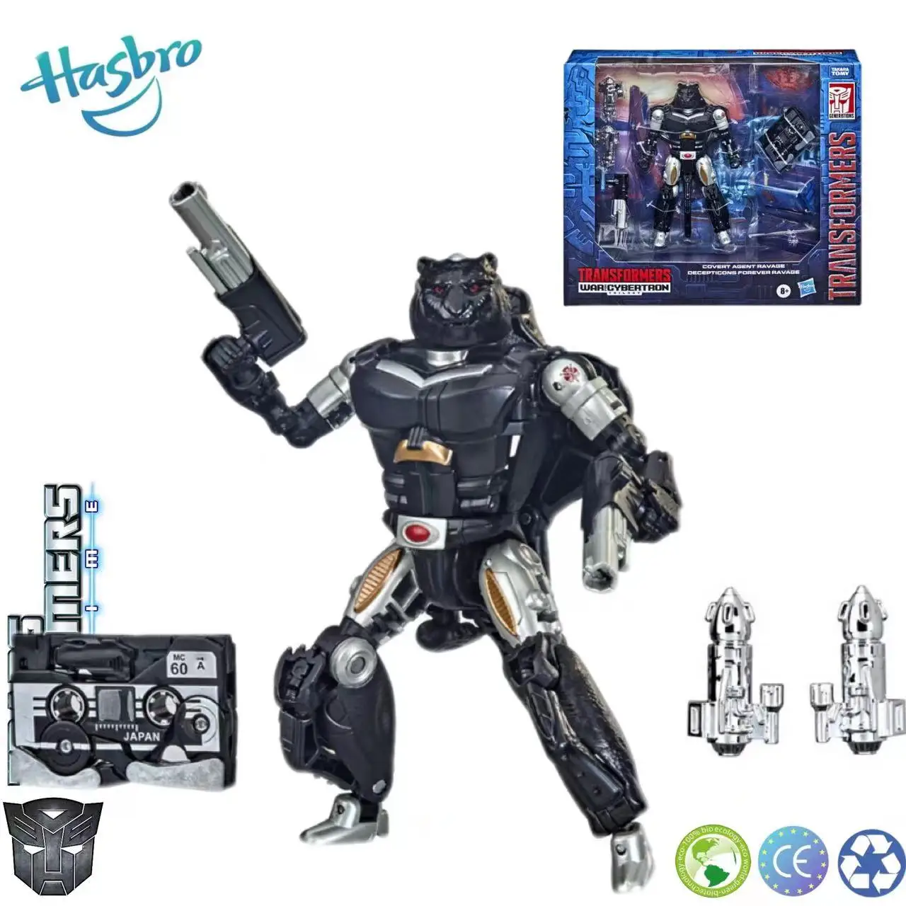 Hasbro Transformers Beastwars Sdcc Limited G1 Covert Agent Ravage Decepticons Forever Toys for Boys Kids Children Gifts
Hasbro Transformers Beastwars Sdcc Limited G1 Covert Agent Ravage Decepticons Forever Toys for Boys Kids Children Gifts