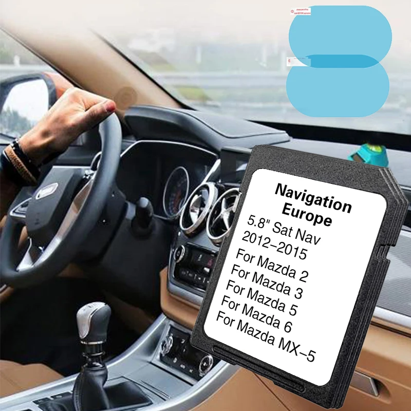 

AVN1 units Navigation EU Britain Maps SAT NAV 2023/2024 Version SD Card for Mazda 2/3/5/6/MX-5 Vehicle with Free Anti Fog Flim