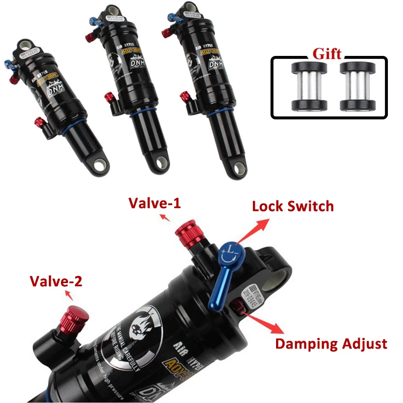 190x50 Rear Shock Air Shocks Rear DNM AOY-36RC Mountain Bike Air