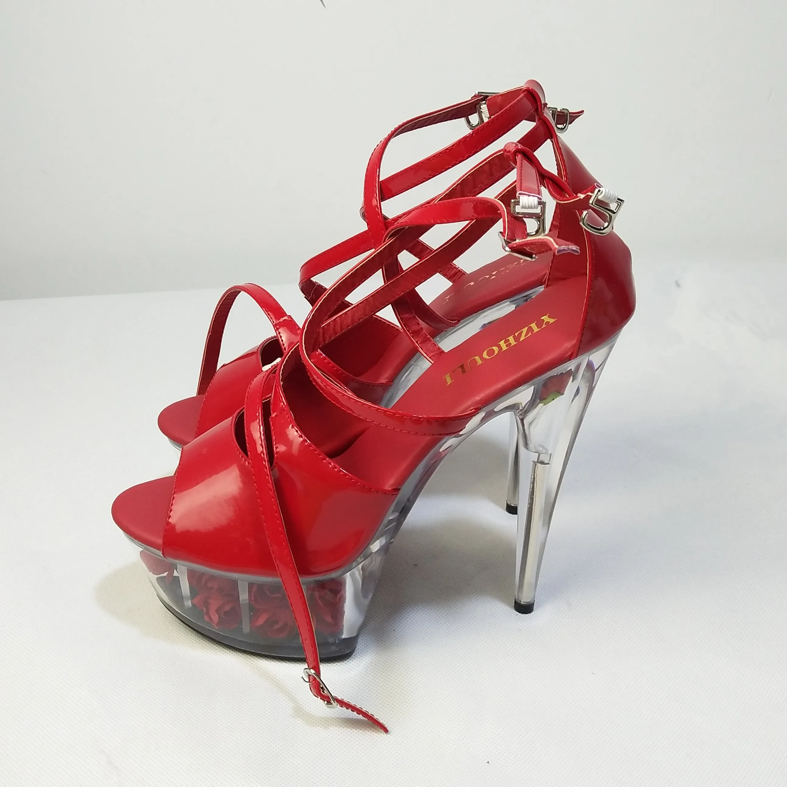 Model stage 15 cm high heels, stiletto shoes, transparent soles rose decoration, wedding banquet dance shoes
Model stage 15 cm high heels, stiletto shoes, transparent soles rose decoration, wedding banquet dance shoes
