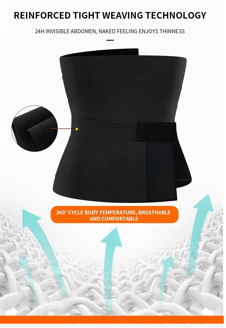 Women Waist Bandage Wrap Trimmer Belt Waist Trainer Shaperwear Tummy Control Slimming Fat Burning For Postpartum Sheath Belt Women Waist Bandage Wrap Trimmer Belt Waist Trainer Shaperwear Tummy Control Slimming Fat Burning For Postpartum Sheath Belt