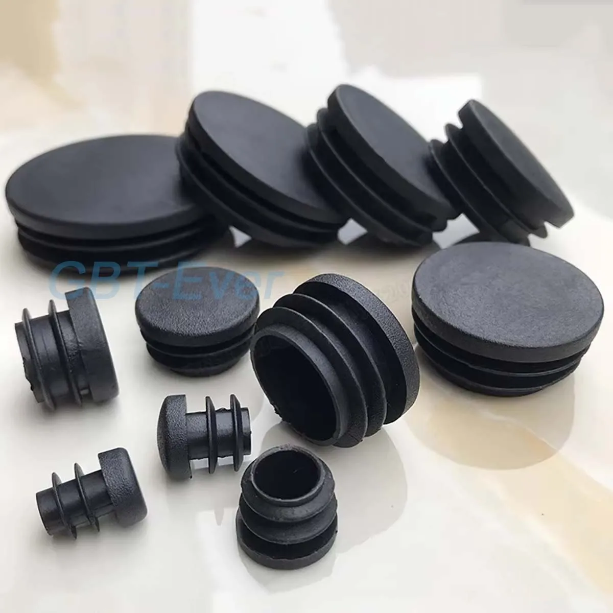 

10/20/30Pcs PE Plastic Round Pipe Plugs OD 22/25/28/30/32mm Black Hole End Caps Inserts Seal Plugs Chair Non-Slip Foot Pads