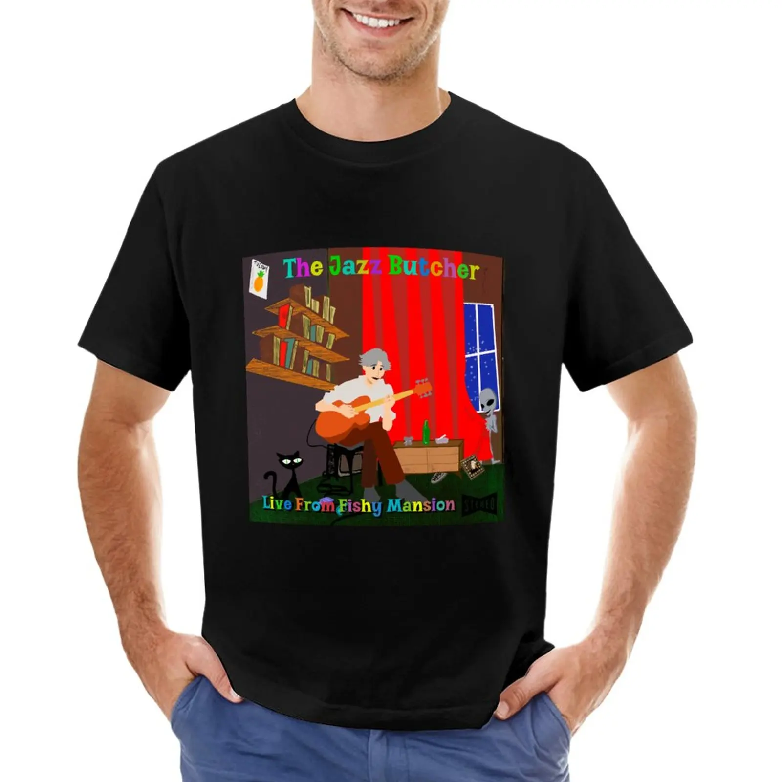 Jazz Butcher Live from Fishy Mansion T-Shirt Aesthetic clothing heavyweights designer t shirt men
Jazz Butcher Live from Fishy Mansion T-Shirt Aesthetic clothing heavyweights designer t shirt men