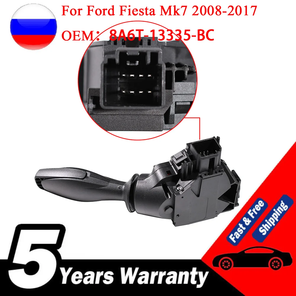 New Car Indicator Turn Signal Switch Head Light Stalk Combination Switch For Ford Fiesta 2008-2022 8A6T-13335-BC 8A6T13335BC
New Car Indicator Turn Signal Switch Head Light Stalk Combination Switch For Ford Fiesta 2008-2022 8A6T-13335-BC 8A6T13335BC