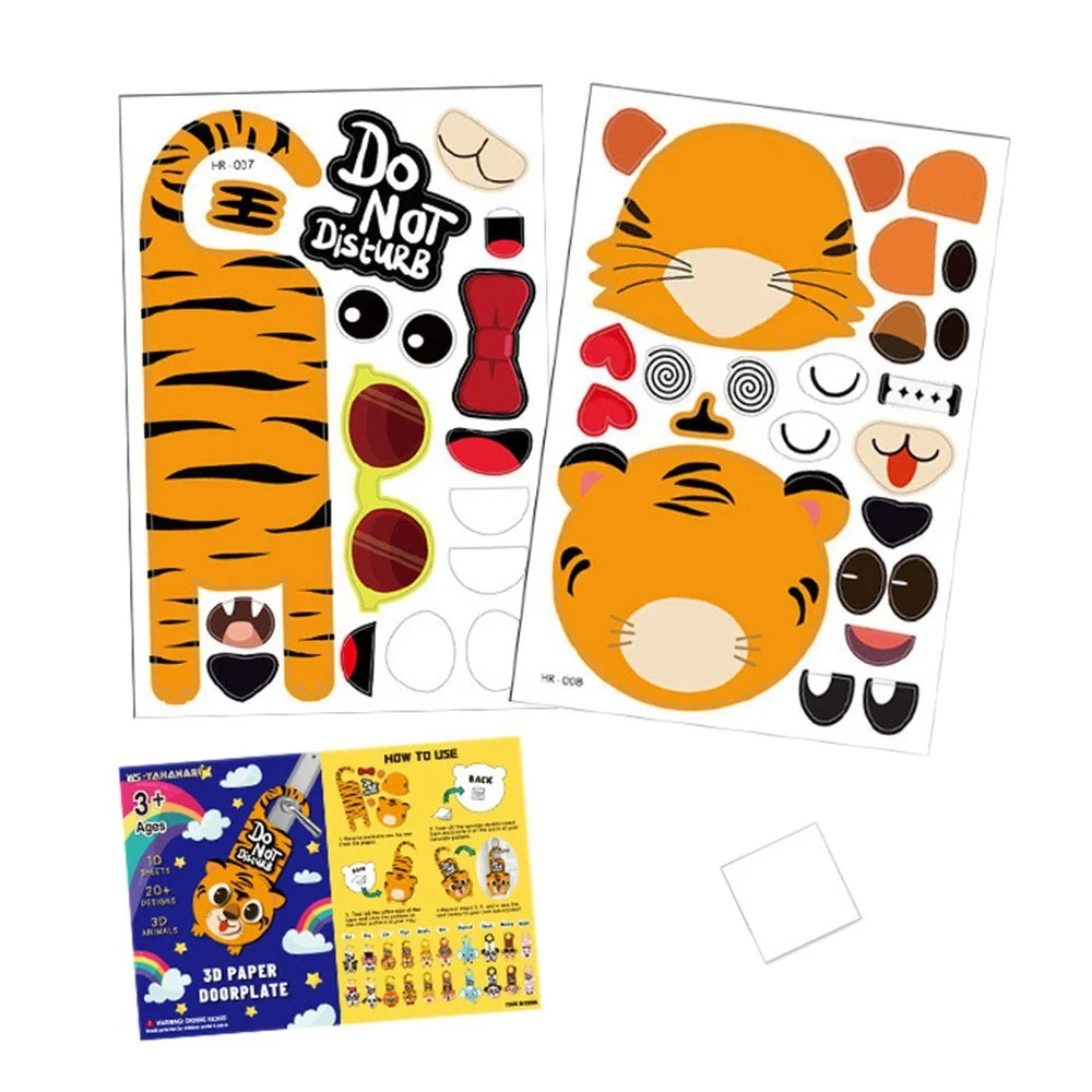 Children's Handmade Toys Cartoon Three-Dimensional Creative Decoration Door Hanging Art DIY Game Sticker Material Bag 3
Children's Handmade Toys Cartoon Three-Dimensional Creative Decoration Door Hanging Art DIY Game Sticker Material Bag 3