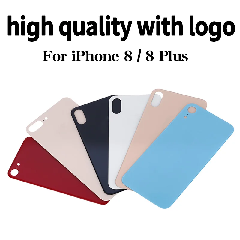 For iPhone 8 Plus Back Glass Panel Battery Cover Replacement Parts New High quality With logo Housing Big Hole Camera Rear Glass
For iPhone 8 Plus Back Glass Panel Battery Cover Replacement Parts New High quality With logo Housing Big Hole Camera Rear Glass