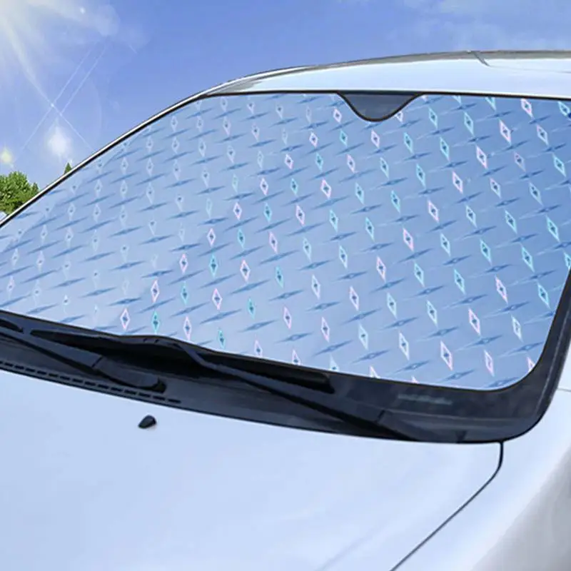 

Windshield Cover Sun Shade Accordion Folding Car Shade Front Windshield Sun Shade 5-Layer Material auto Wind Shield Sunshade