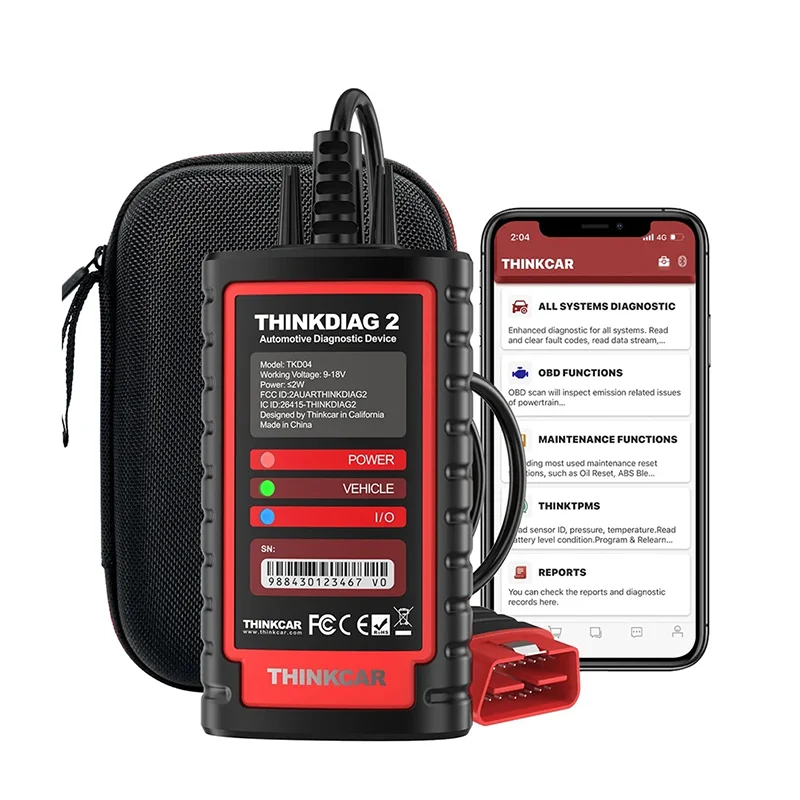 OBD Adapter Connector THINKCAR Thinkdiag2 Thinkdiag 2 Support CAN FD Protocol OBD2 Diagnostic Scanner Bluetooth Scan Tool
OBD Adapter Connector THINKCAR Thinkdiag2 Thinkdiag 2 Support CAN FD Protocol OBD2 Diagnostic Scanner Bluetooth Scan Tool