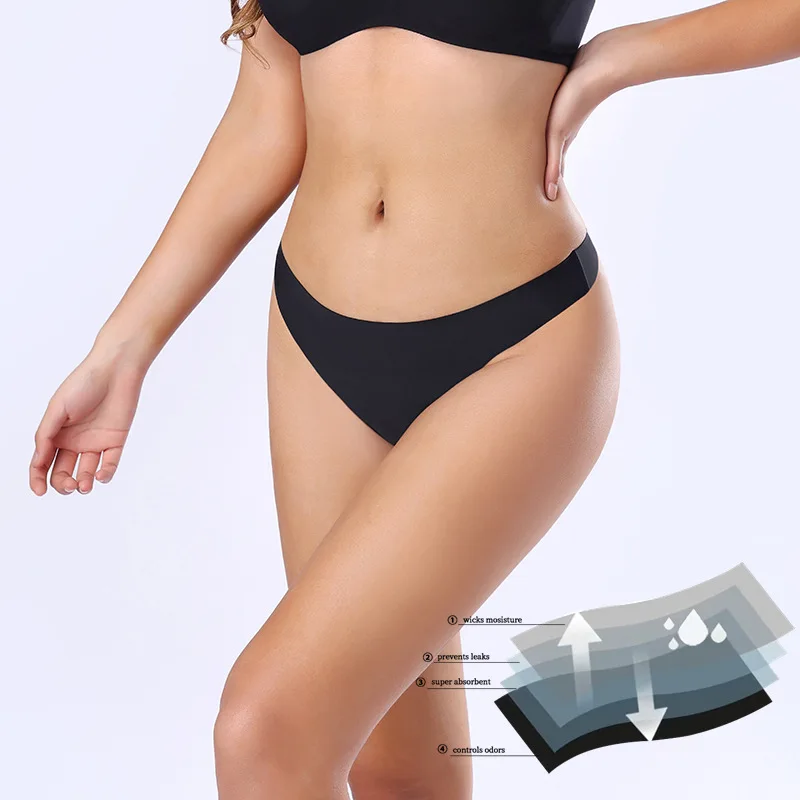 Women's Menstrual Period Panties Thong Leak Proof Physiological Pant Washable Woman Panties Abundant Flow Menstrual Panties
Women's Menstrual Period Panties Thong Leak Proof Physiological Pant Washable Woman Panties Abundant Flow Menstrual Panties