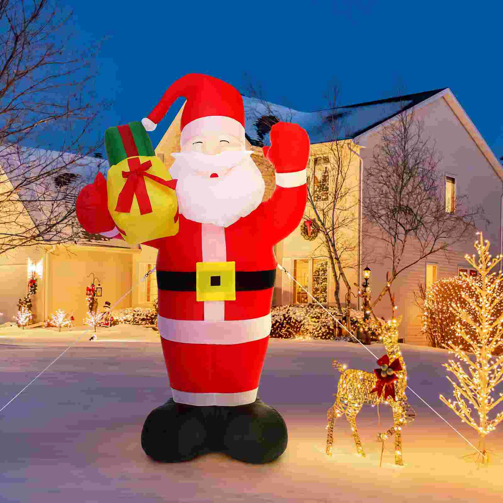 Inflatable Santa Claus Ornament Out Door Toys Cloth Christmas Outdoor Decorations
Inflatable Santa Claus Ornament Out Door Toys Cloth Christmas Outdoor Decorations