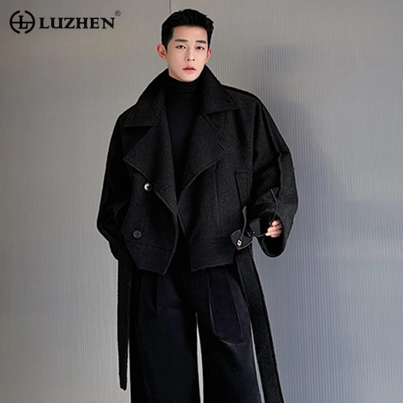 LUZHEN 2023 Autumn Winter New Trendy Loose Short Woolen Coat Men's Asymmetric Design Fashion Elegant Casual Male Jacket 14cef9
LUZHEN 2023 Autumn Winter New Trendy Loose Short Woolen Coat Men's Asymmetric Design Fashion Elegant Casual Male Jacket 14cef9