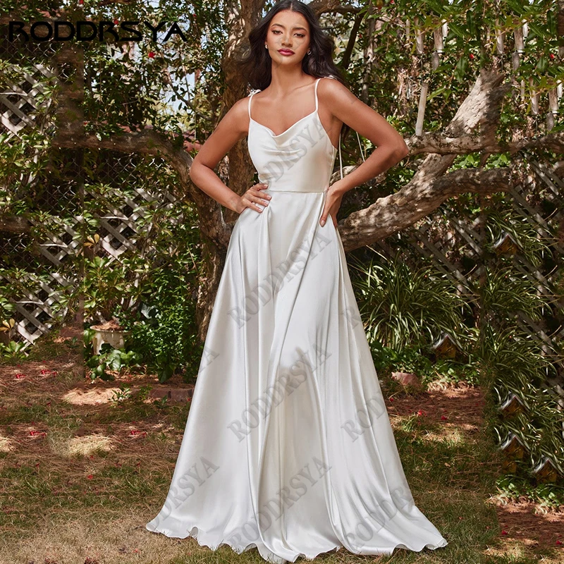 RODDRSYA Simple A-Line Satin Vestido De Novia Spaghetti Straps Backless Bridal Gowns Classic Split Square Collar Wedding Dresses
RODDRSYA Simple A-Line Satin Vestido De Novia Spaghetti Straps Backless Bridal Gowns Classic Split Square Collar Wedding Dresses