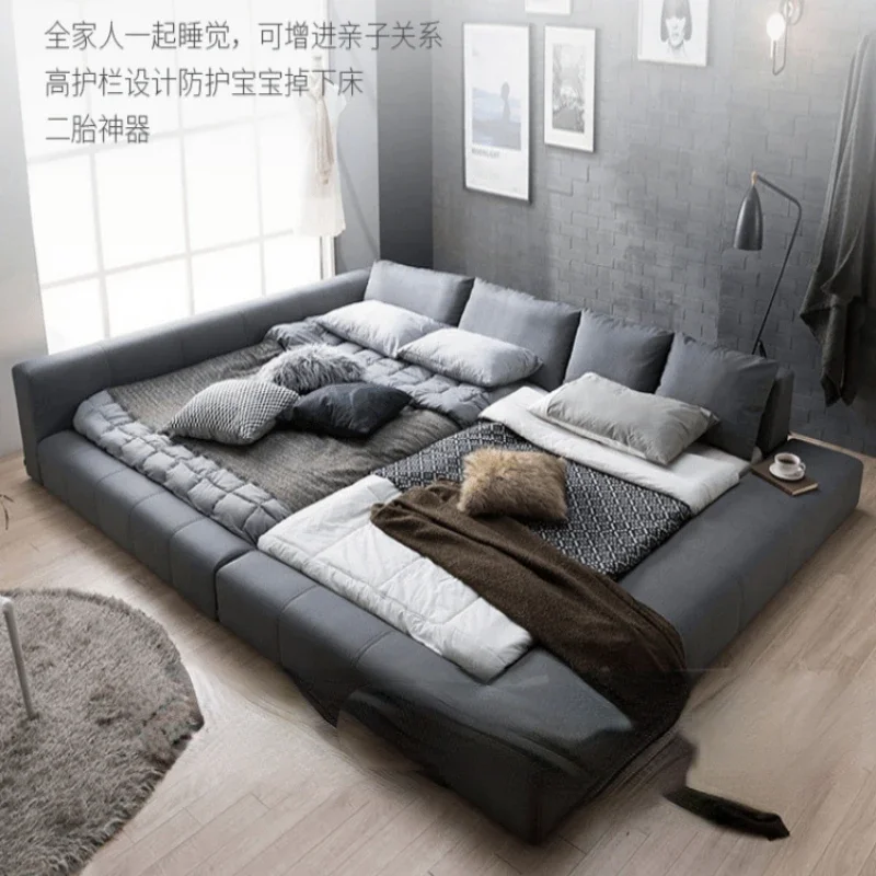 Tatami Floor Bed Parent-Child Bed a Family of Four Two-Child Family Bed Modern Simple Double Bed Widened Oversized Bed
Tatami Floor Bed Parent-Child Bed a Family of Four Two-Child Family Bed Modern Simple Double Bed Widened Oversized Bed