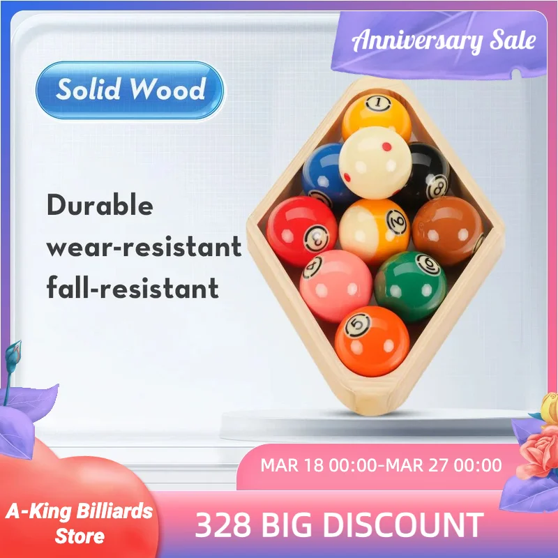 Wooden Billiard Ball Rack Billiard 8-Ball Triple-Cornered Rack 9-Ball Diamond Billiard Rack for Billiard Pool Table Accessories
Wooden Billiard Ball Rack Billiard 8-Ball Triple-Cornered Rack 9-Ball Diamond Billiard Rack for Billiard Pool Table Accessories