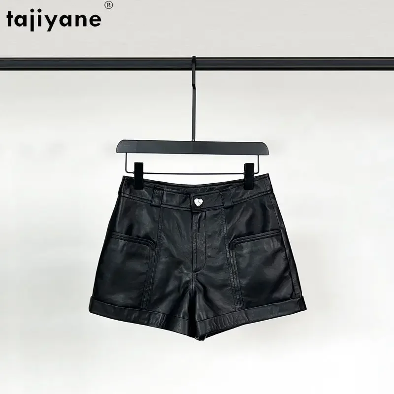 Tajiyane Genuine Leather Shorts for Woman 2023 Real Sheepskin Short Pants Korean Style Black Straight Shorts Casual Streetwear
Tajiyane Genuine Leather Shorts for Woman 2023 Real Sheepskin Short Pants Korean Style Black Straight Shorts Casual Streetwear