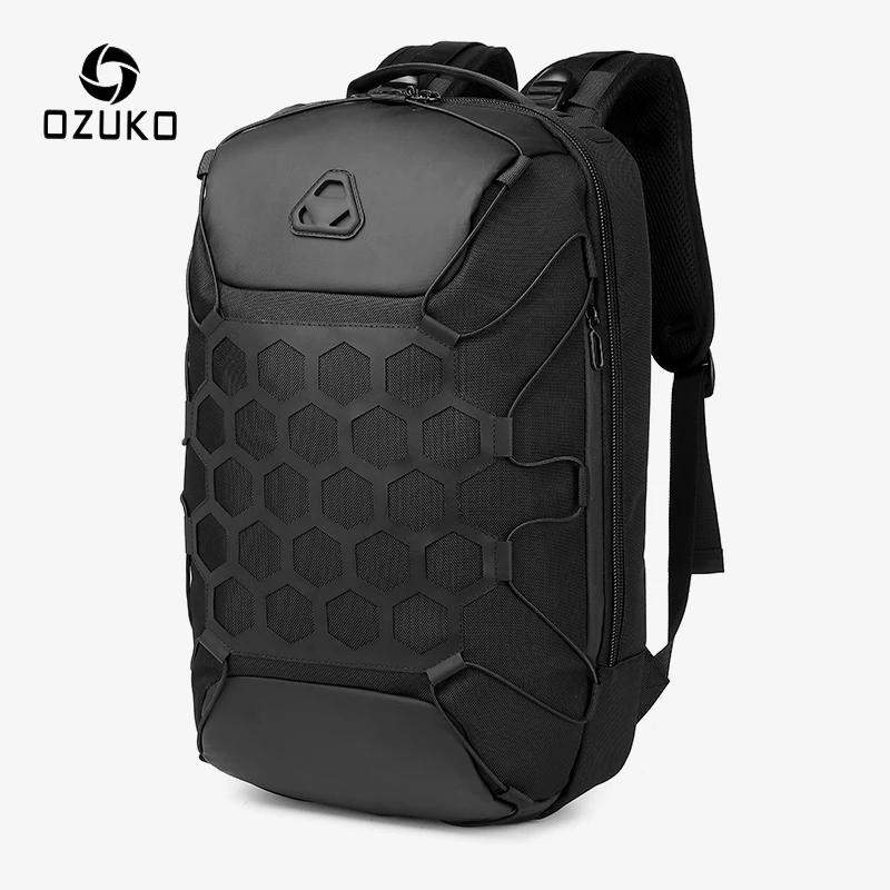 

New OZUKO Fashion Men Backpack Anti Theft Backpacks for Teenager 15.6 inch Laptop Backpack Male Waterproof Travel Bag Mochilas