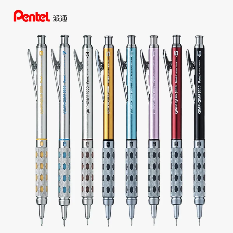 

Pentel Graph Gear 1000 Mechanical Drafting Pencil With Eraser Metal Body 1pc Automatic Pencil Japanese 0.5 mm 0.3 mm 0.7 0.9 mm