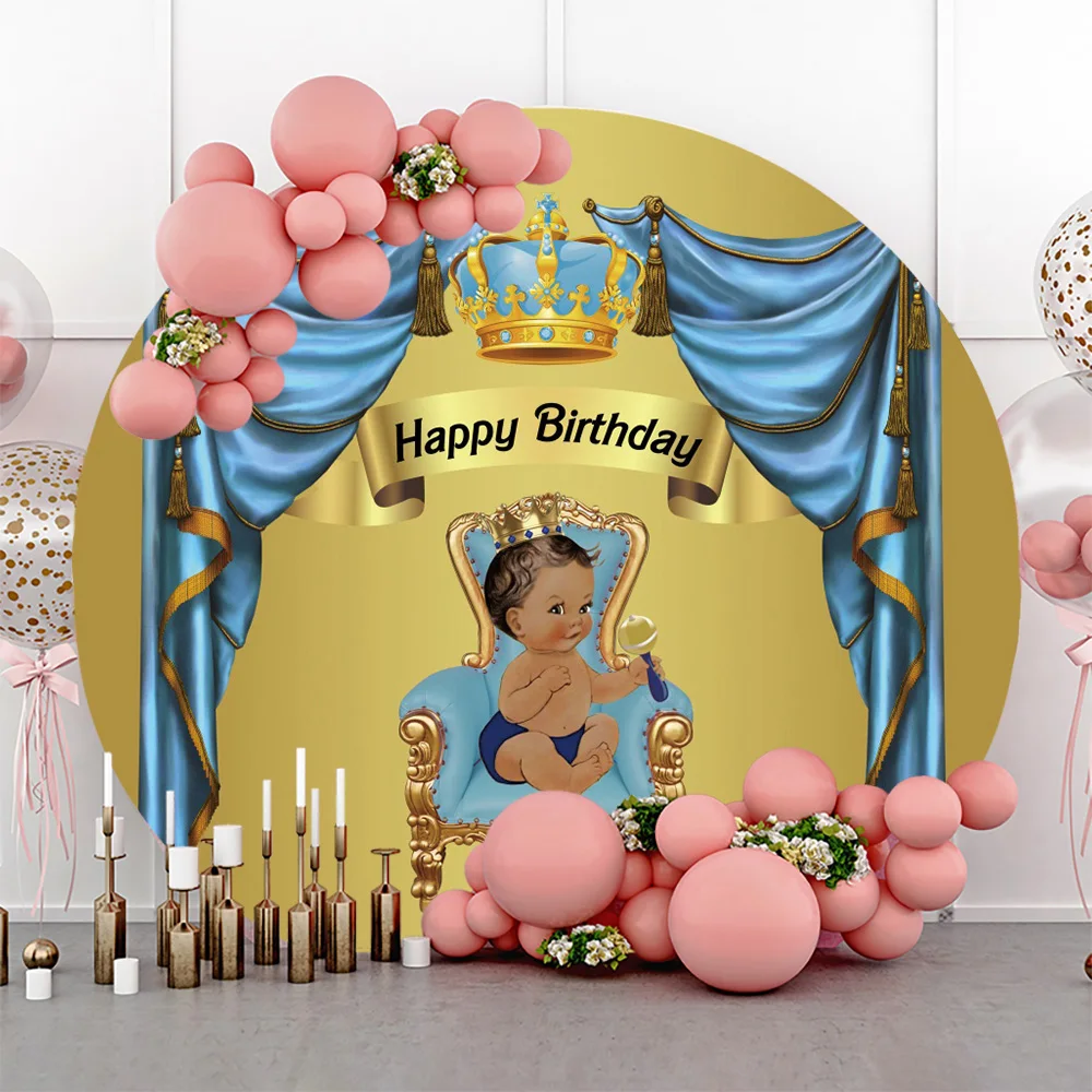 Blue Curtain Royal Little Prince Baby Shower Photography Background Gold Board Newborn One Kids Birthday Round Party Backdrops
Blue Curtain Royal Little Prince Baby Shower Photography Background Gold Board Newborn One Kids Birthday Round Party Backdrops