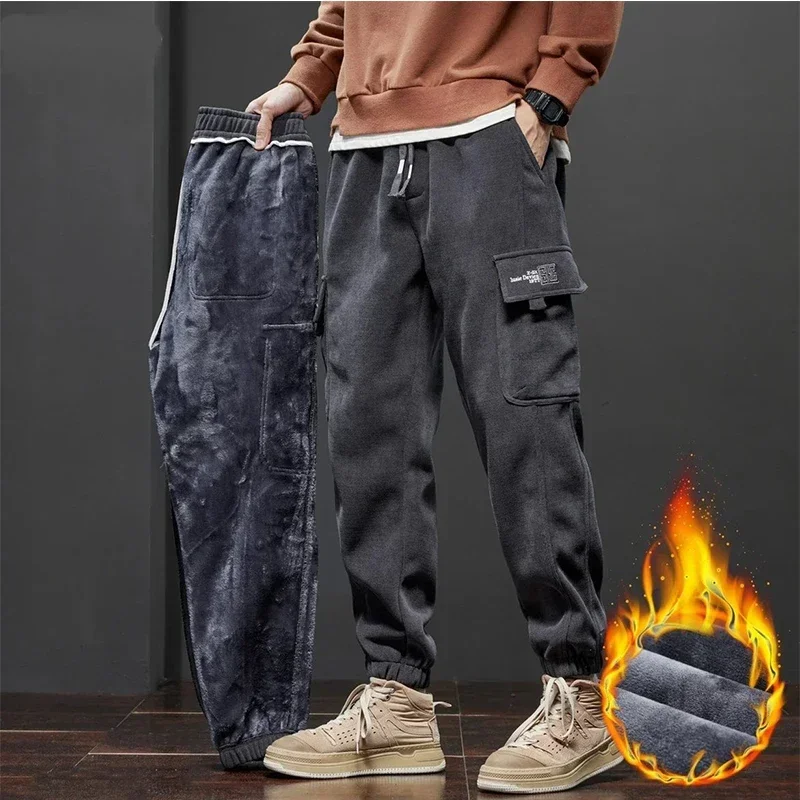 Winter Men'S Fleece Warm Cargo Corduroy Pants Jogging Sweatpants Work Y2k Korean Pants Loose Cargo Casual Trouser For Men 2024
Winter Men'S Fleece Warm Cargo Corduroy Pants Jogging Sweatpants Work Y2k Korean Pants Loose Cargo Casual Trouser For Men 2024