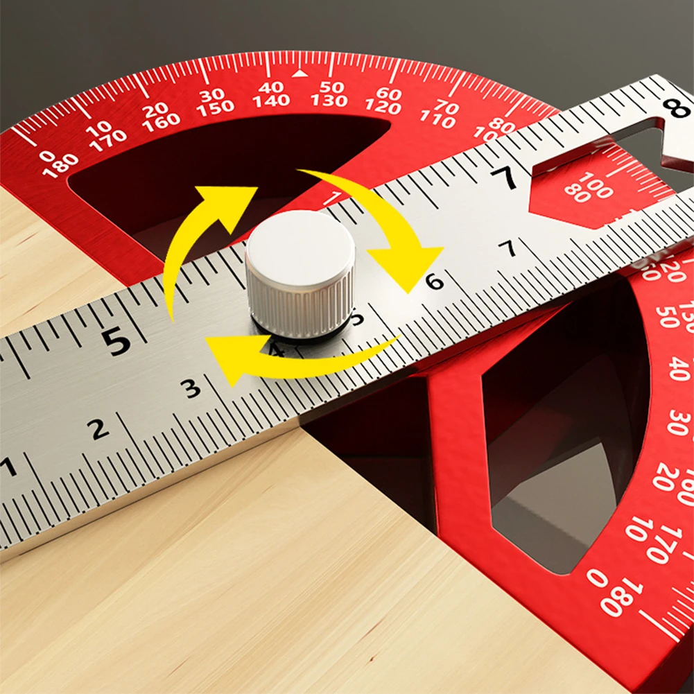 180 ° Multi-function Angle Gauge Goniometer Ruler Measurement Tool Angle Finder Angle Gauge Goniometer Ruler Gauging Tools
180 ° Multi-function Angle Gauge Goniometer Ruler Measurement Tool Angle Finder Angle Gauge Goniometer Ruler Gauging Tools
