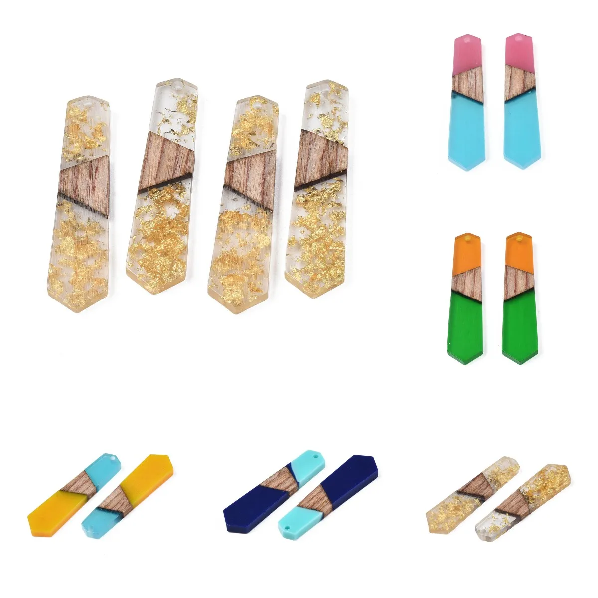 20Pcs Mixed Color Natural Wood Resin Polygon Geometric Charms Pendant For Bracelet Necklace Earring DIY Jewelry Making Supplies
20Pcs Mixed Color Natural Wood Resin Polygon Geometric Charms Pendant For Bracelet Necklace Earring DIY Jewelry Making Supplies
