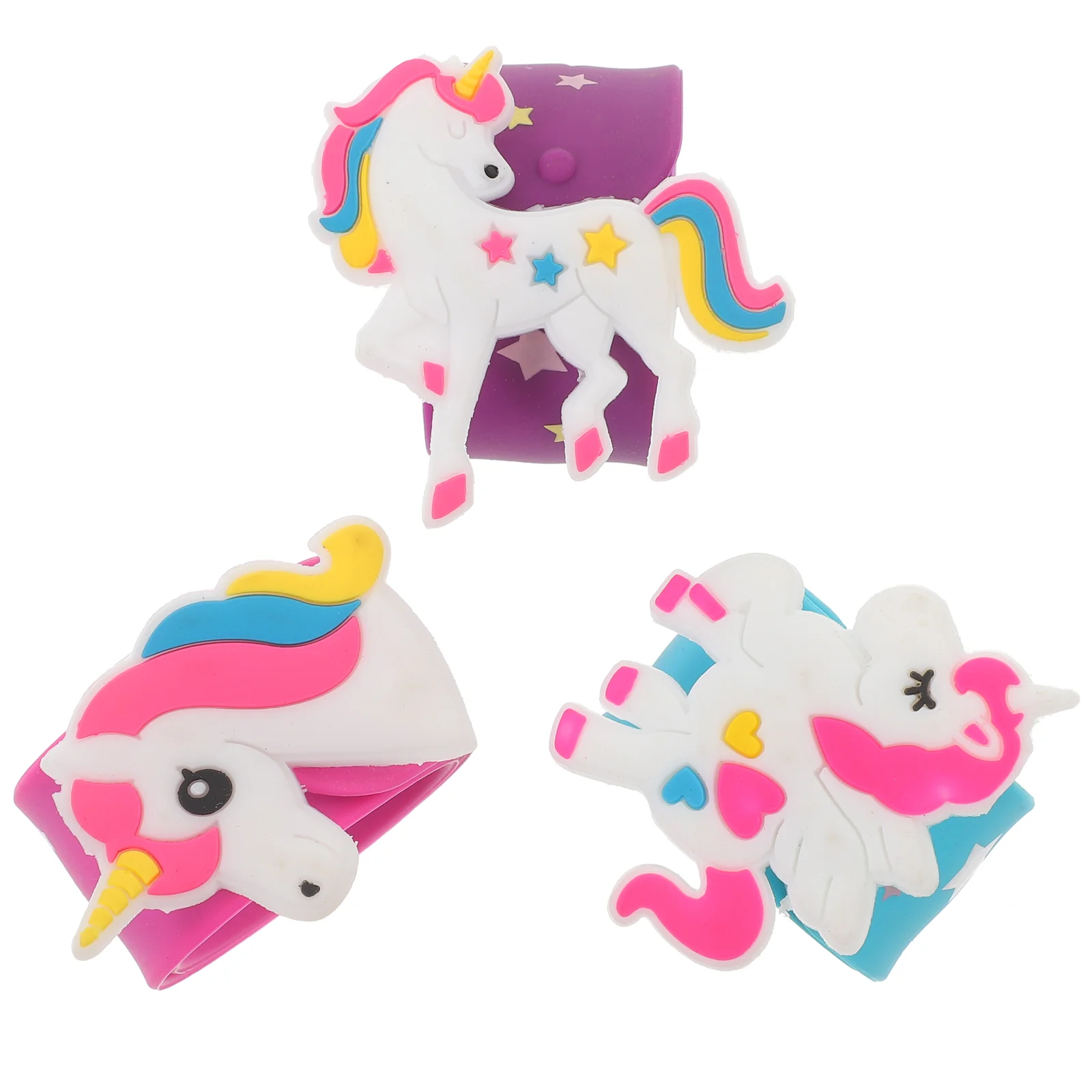 3pcs Slap Bracelet Cartoon Unicorn Bracelet Silicone Cartoon Slap Band Party Slap Bracelet
3pcs Slap Bracelet Cartoon Unicorn Bracelet Silicone Cartoon Slap Band Party Slap Bracelet