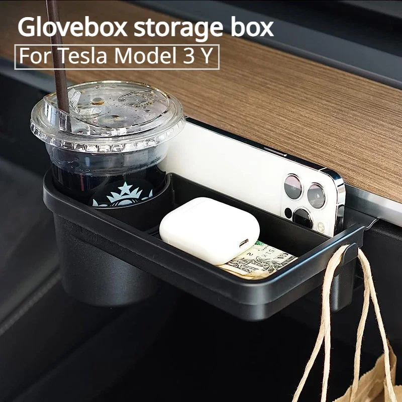 Контейнер для хранения GloveBox для Tesla Model 3 Y, контейнер для перчаток, передняя пассажирская полка, держатель для чашки с водой, крючок, автомобильные аксессуары
Контейнер для хранения GloveBox для Tesla Model 3 Y, контейнер для перчаток, передняя пассажирская полка, держатель для чашки с водой, крючок, автомобильные аксессуары