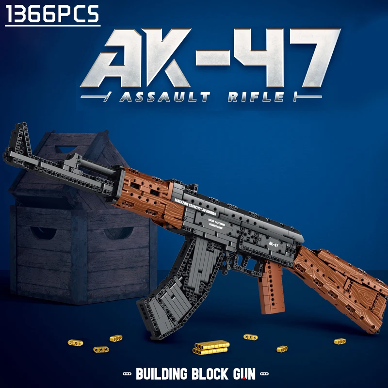 Конструктор GZDY из 1366 блоков, пистолет AK47, спортивный пистолет, спецназ, военный армейский конструктор, оружие, игрушки для детей и взрослых
Конструктор GZDY из 1366 блоков, пистолет AK47, спортивный пистолет, спецназ, военный армейский конструктор, оружие, игрушки для детей и взрослых
