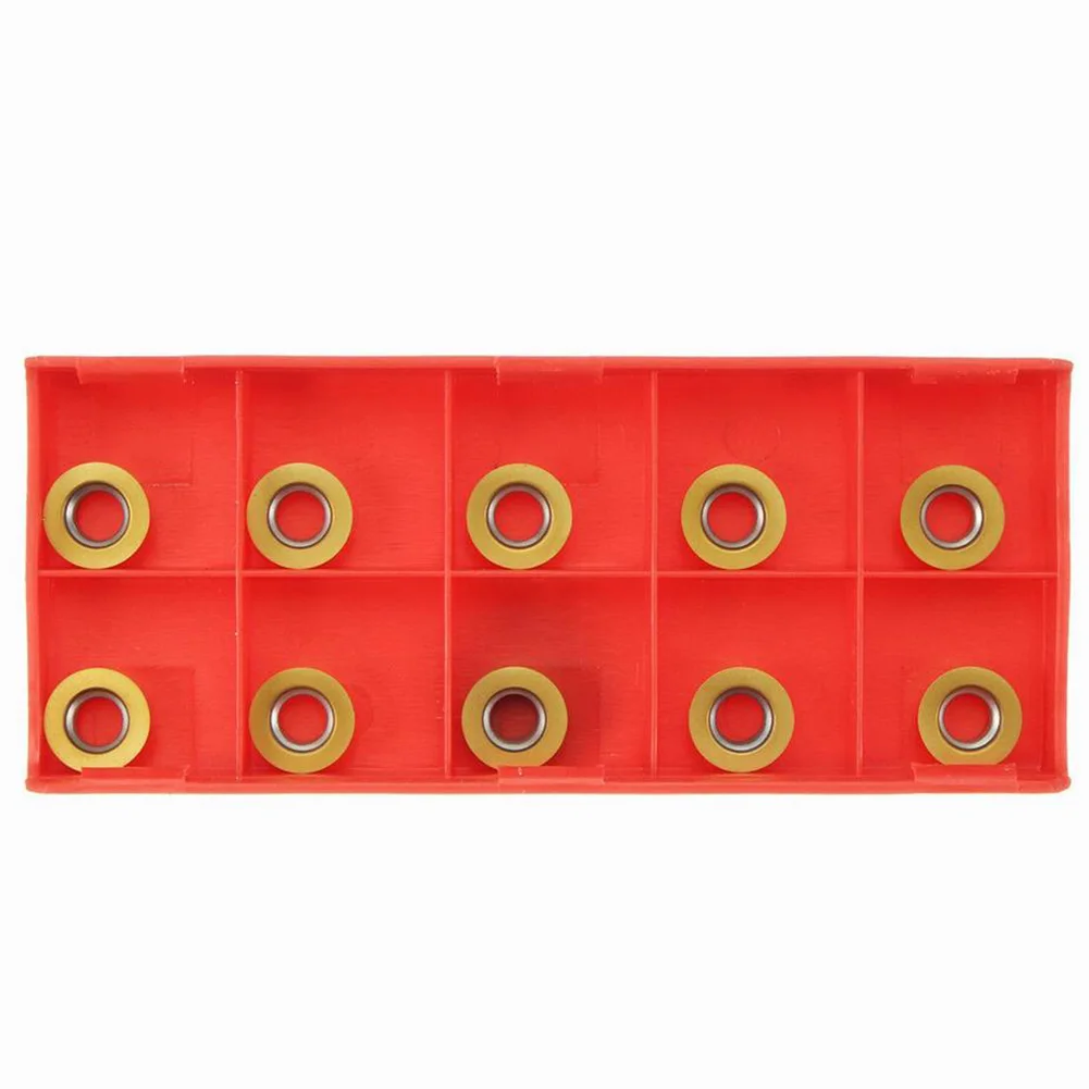 10pcs RPMT10T3MO Carbide Inserts Cutters For CNC Lathe Steel Milling Tool Carbide For Simple Steel Processing 9*3 Mm Toolholding
10pcs RPMT10T3MO Carbide Inserts Cutters For CNC Lathe Steel Milling Tool Carbide For Simple Steel Processing 9*3 Mm Toolholding