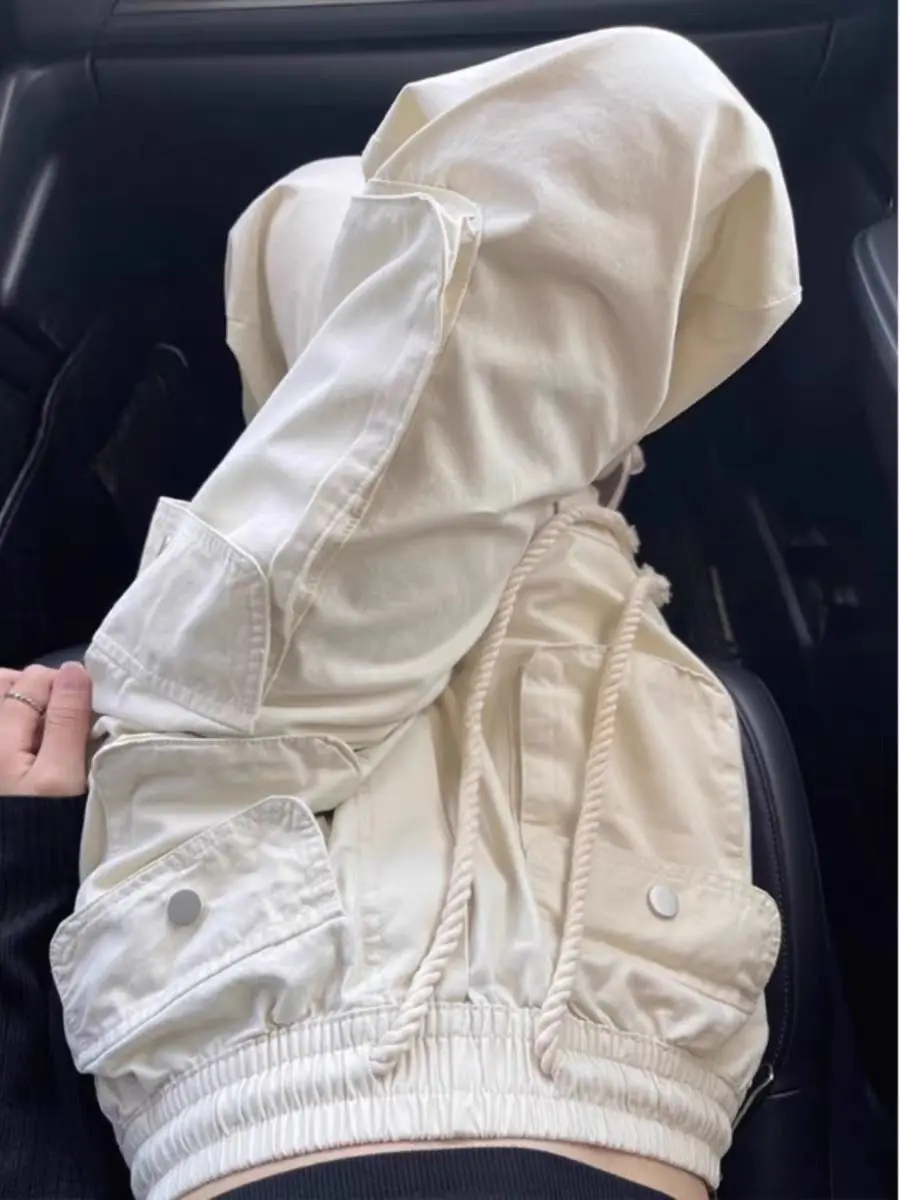 American Retro Multi Pocket Pants For Women Loose High Waisted Wide Leg Casual Straight Leg Pants Autumn Bell Bottom Gothic
American Retro Multi Pocket Pants For Women Loose High Waisted Wide Leg Casual Straight Leg Pants Autumn Bell Bottom Gothic