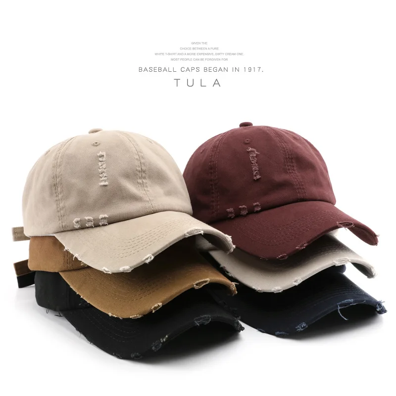 

Hat Women's Spring and Autumn Solid Color Retro Broken Duck Tongue Hat Outdoor Men's Travel Sunscreen Sunshade Baseball Hat