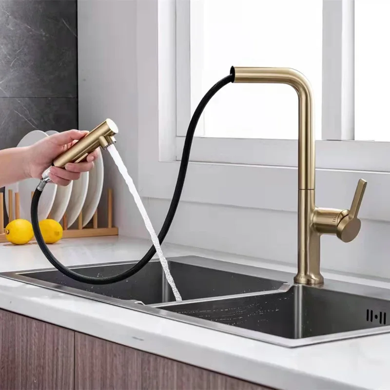 Good Quality Brass Kitchen sink faucet Cold hot water Pull Out Kitchen Mixer Tap Solid Copper Kitchen Faucet,Brushed gold/Black
Good Quality Brass Kitchen sink faucet Cold hot water Pull Out Kitchen Mixer Tap Solid Copper Kitchen Faucet,Brushed gold/Black