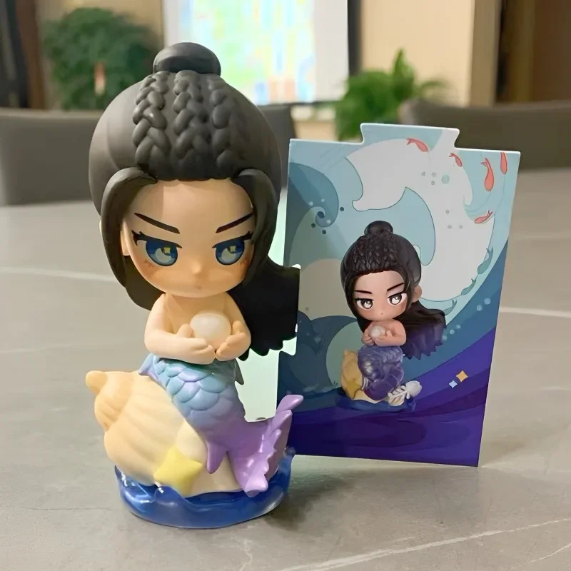 

Genuine The Blue Whisper Fox Ji Yunhe Dilraba Mermaid Changyi Jialun Lisu Luo Jinsang Xue Sanyue Action Figure Doll Model Toy