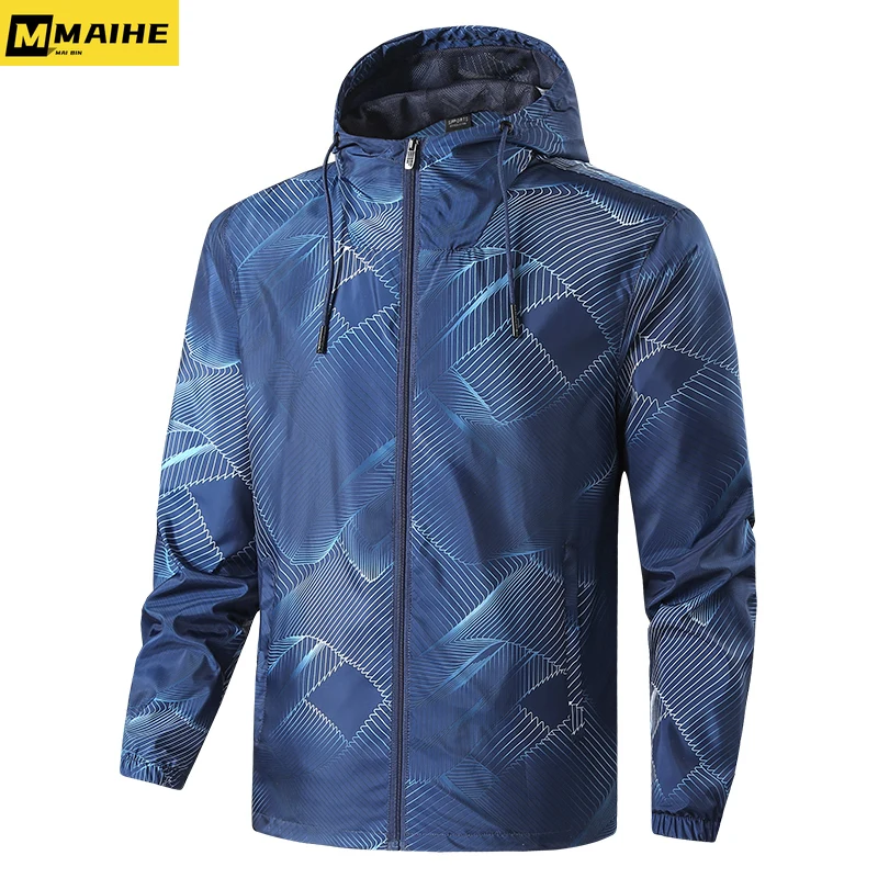 

Camouflage Jacket Summer Outdoor Travel Photography Mesh Breathable Waterproof Hooded Coat Fashion Handsome Men's windbreaker