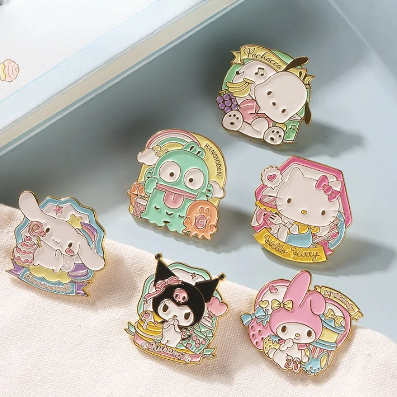 Hello Kitty Kuromi Sanrio Brooch Cinnamoroll My Melody Anime Kawaii Badge Cute Cartoon Creative Metal Pins Girl Accessories Gift
Hello Kitty Kuromi Sanrio Brooch Cinnamoroll My Melody Anime Kawaii Badge Cute Cartoon Creative Metal Pins Girl Accessories Gift