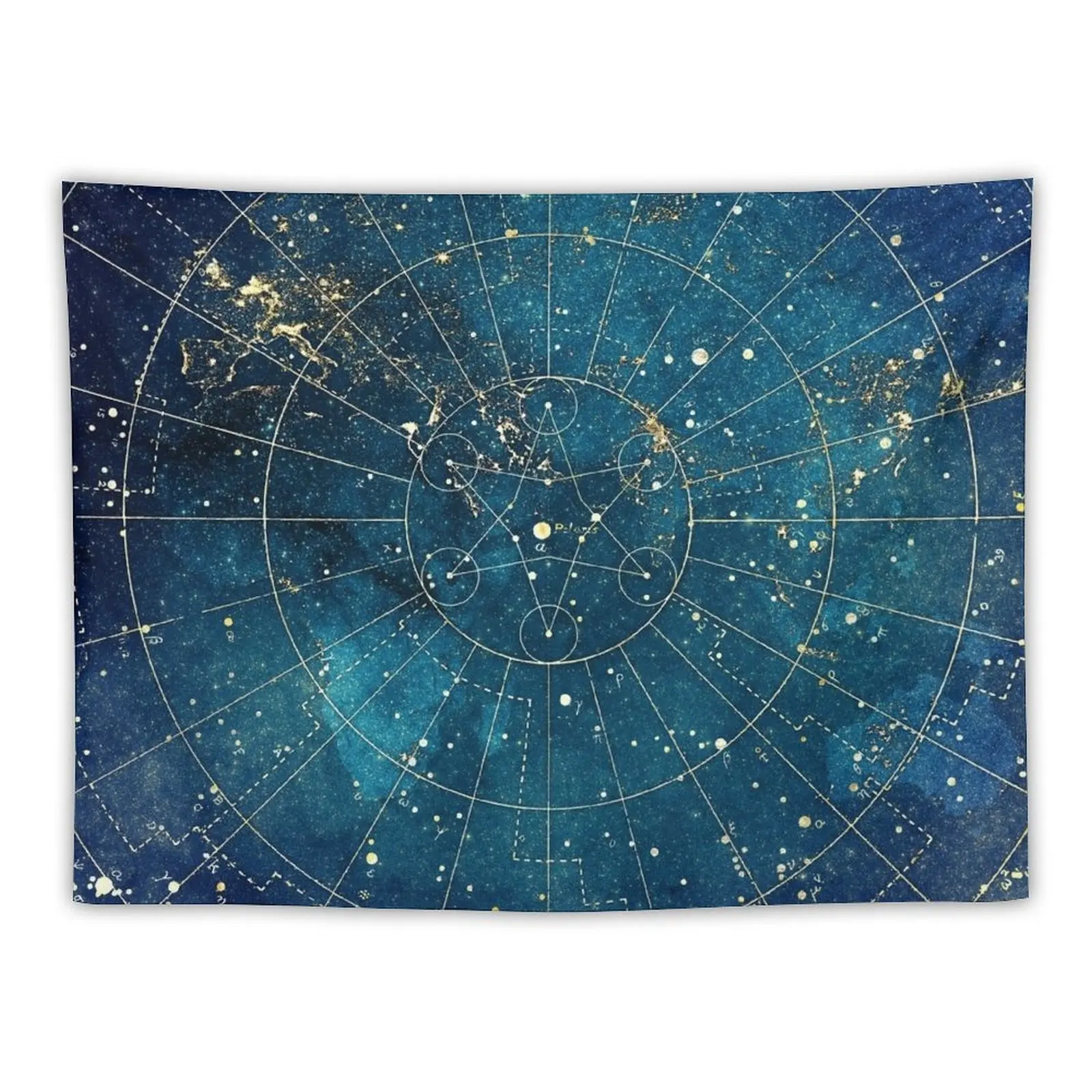 

Star Map :: City Lights Tapestry Wall Coverings Bedroom Decor Decorative Wall Murals Tapestry