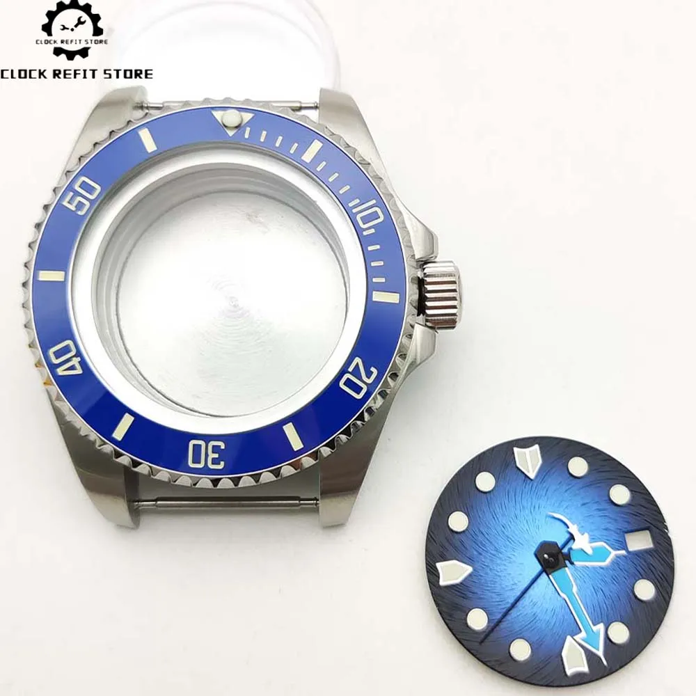 

Men's Automatic Mechanical Watch Parts 42mm Case with 40mm Luminous Bezel Sapphire Glass 316L Stainless Steel Sterile Dial