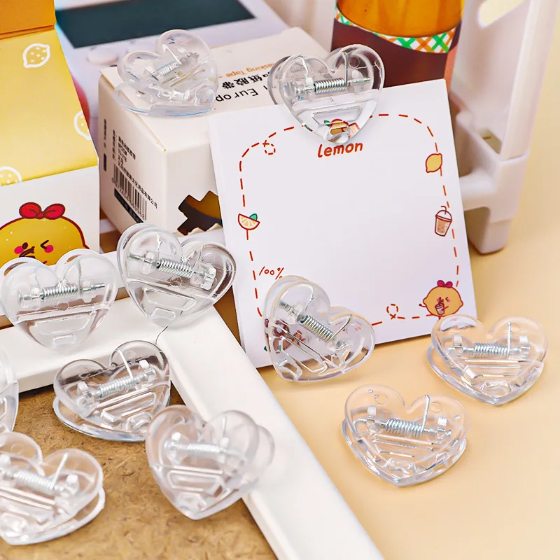 10 Pieces/Set Cute Transparent Love Clip Mini Paper Clips Stationery Transparent Binder Photo Decoration Student Exam Folder
10 Pieces/Set Cute Transparent Love Clip Mini Paper Clips Stationery Transparent Binder Photo Decoration Student Exam Folder