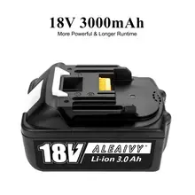 Original Makita 18V 3000mAh 3.0Ah Rechargeable Power Tools Battery with LED Li-ion Replacement LXT BL1860B BL1860 BL1850
Original Makita 18V 3000mAh 3.0Ah Rechargeable Power Tools Battery with LED Li-ion Replacement LXT BL1860B BL1860 BL1850